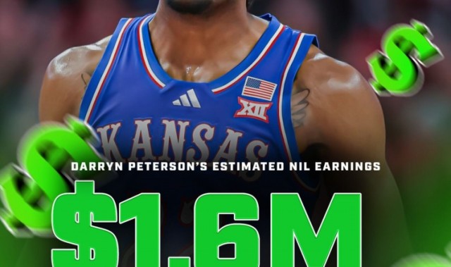 NIL估值160万美元！达林·彼得森每一分钱都赚得名副其实！